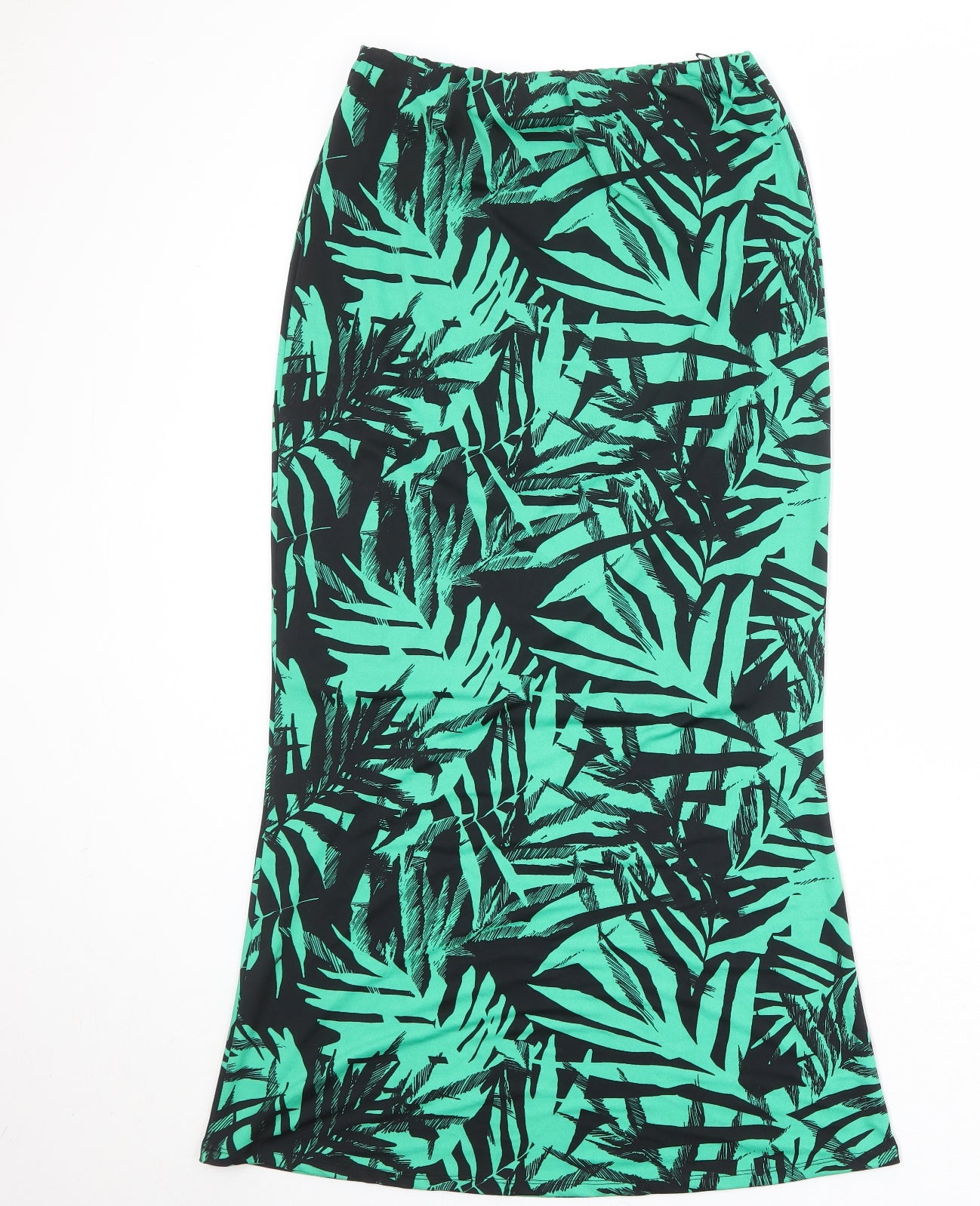 Julien Macdonald Womens Green Floral Polyester A-Line Skirt Size 12