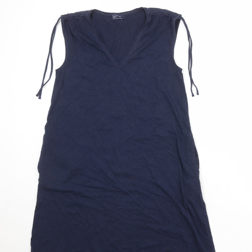 Gap Womens Blue Cotton A-Line Size XS V-Neck Pullover