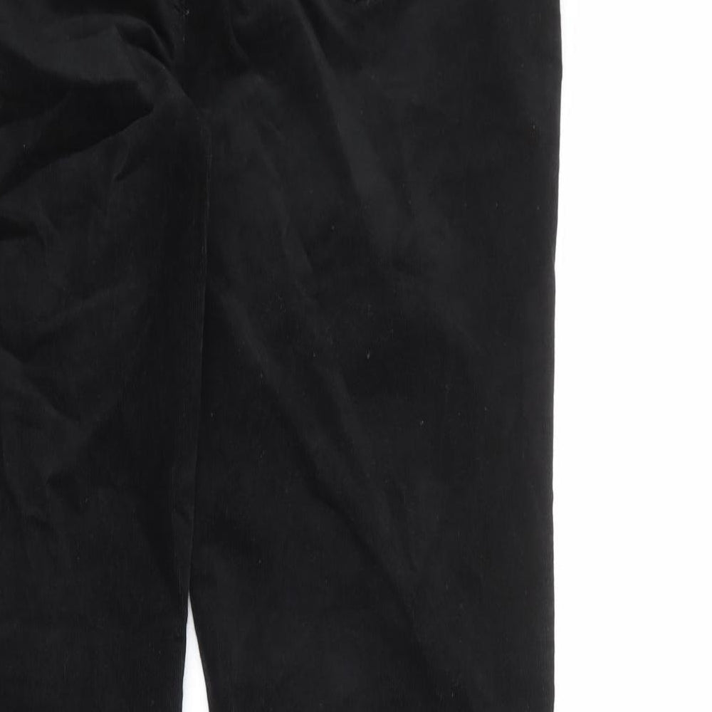 Marks and Spencer Womens Black Cotton Skinny Jeans Size 14 Regular Zip