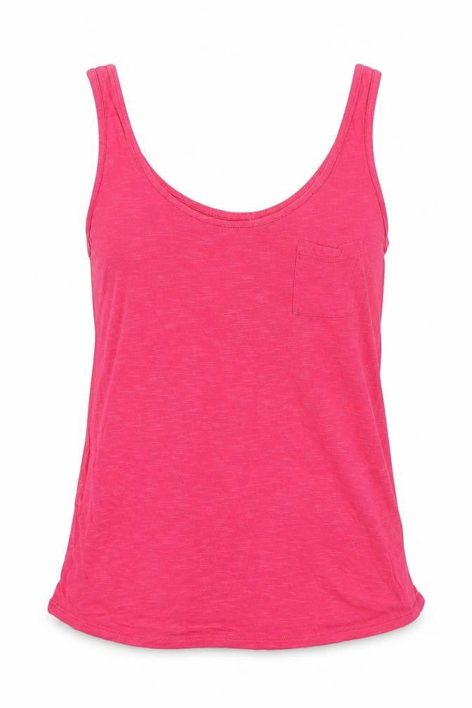 Next Womens Pink Viscose Basic Tank Size 8 Scoop Neck