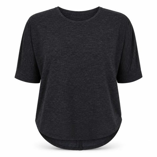 Front view of Next women’s grey polyester basic blouse, size UK 10, round neck