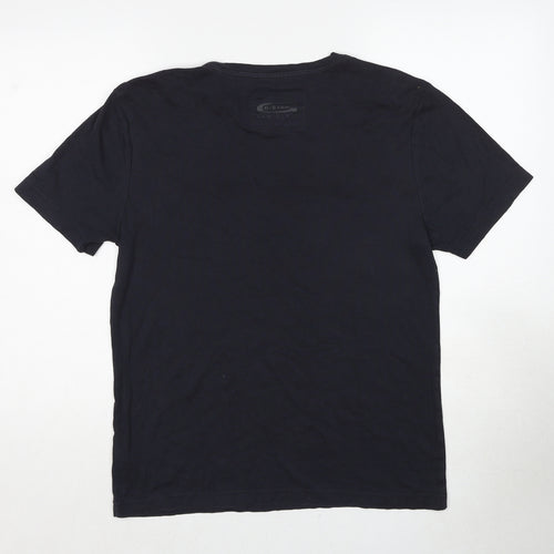 G-Star Mens Black Cotton T-Shirt Size XL Round Neck