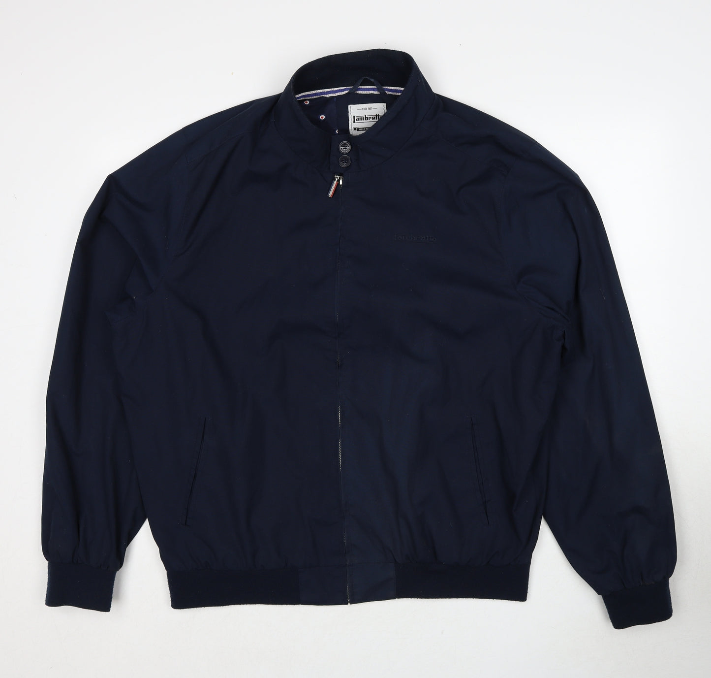 Lambretta Mens Blue Bomber Jacket Jacket Size 3XL Zip
