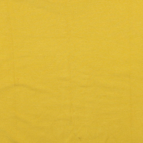 Linea Womens Yellow Round Neck Viscose Pullover Jumper Size XL