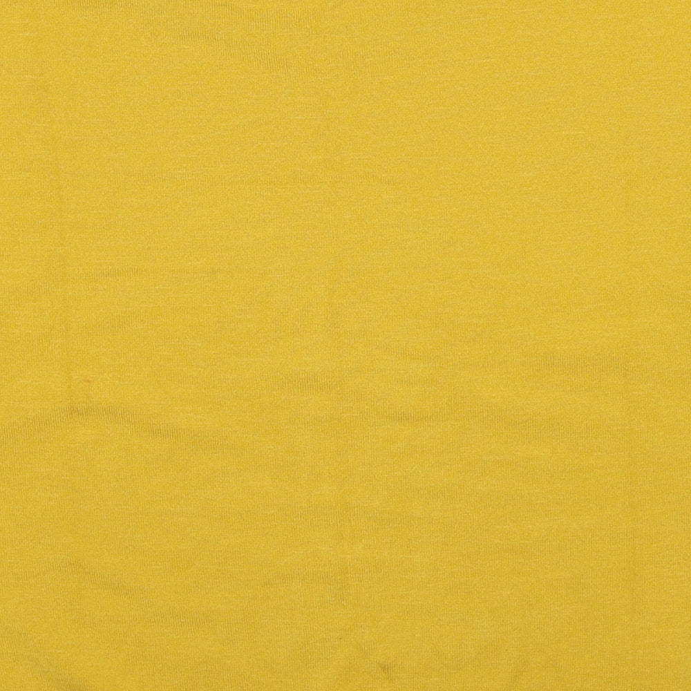 Linea Womens Yellow Round Neck Viscose Pullover Jumper Size XL