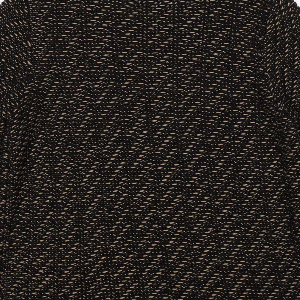 Marks and Spencer Womens Black Round Neck Acrylic Pullover Jumper Size 12
