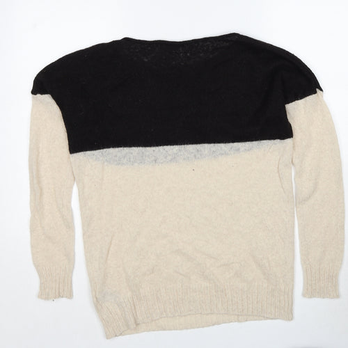 Gap Womens Beige Round Neck Acrylic Pullover Jumper Size M
