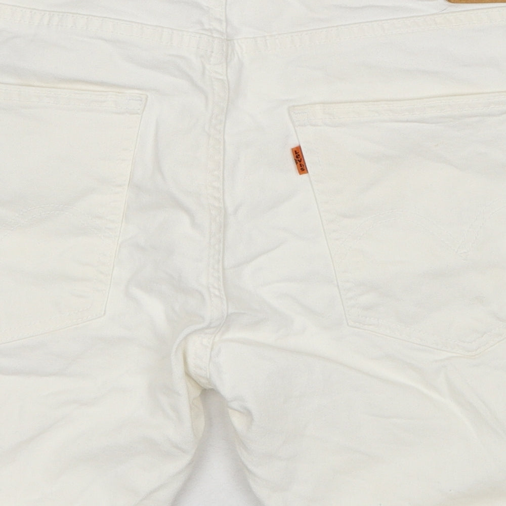 Levi's Mens White Cotton Chino Shorts Size 34 in Regular Zip