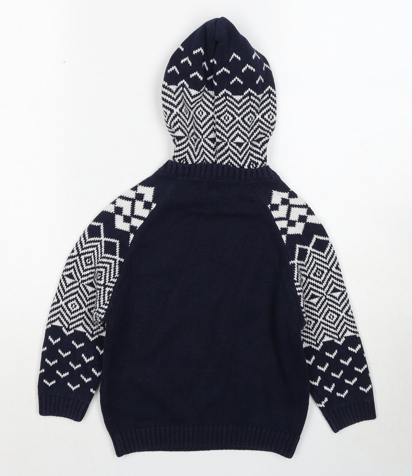 Outfit Boys Blue Round Neck Cotton Pullover Jumper Size 6 Years Pullover - This Dude Loves Xmas
