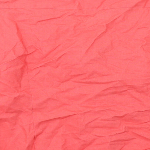 Minuet Womens Pink Linen Basic Button-Up Size 18 Round Neck