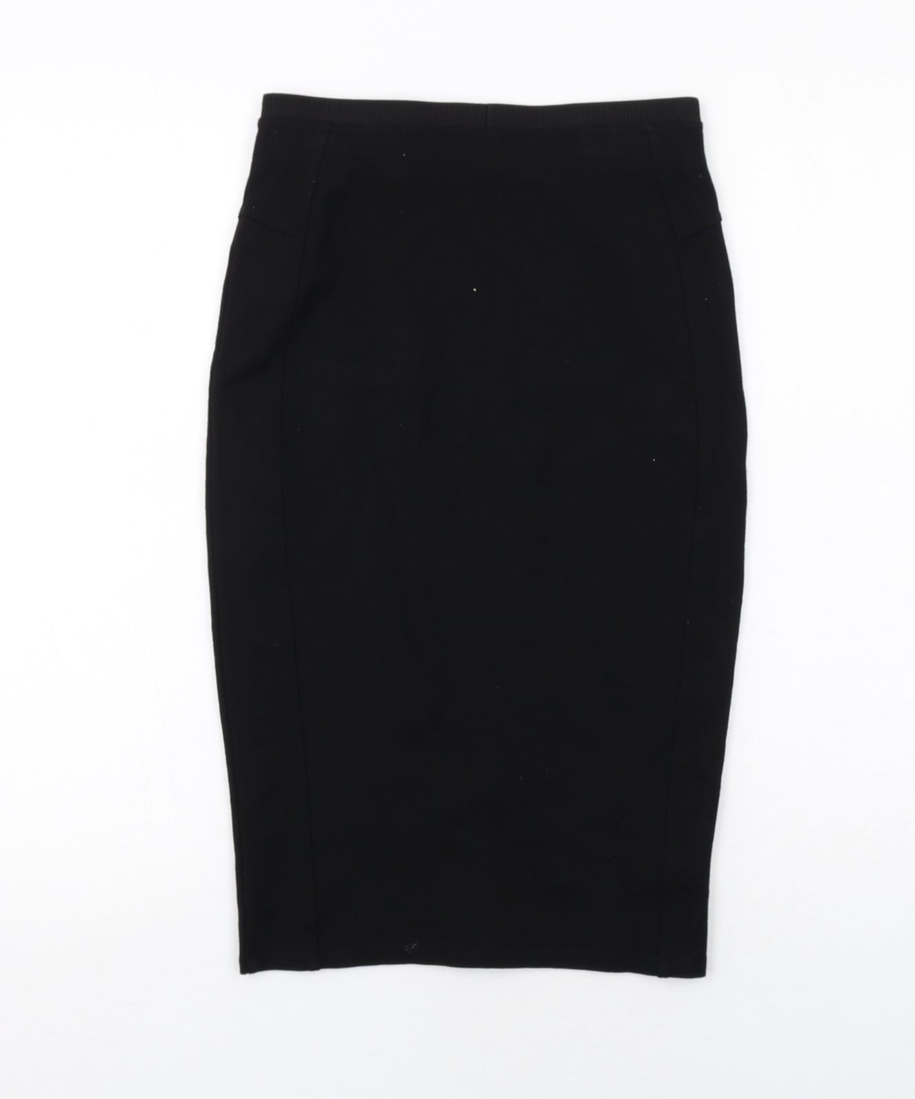 River Island Womens Black Viscose Bandage Skirt Size 8