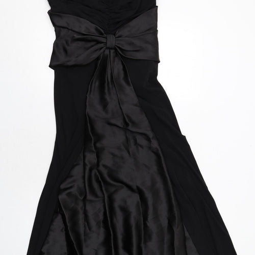Scott McClintock Womens Black Polyester A-Line Size 12 Sweetheart Zip