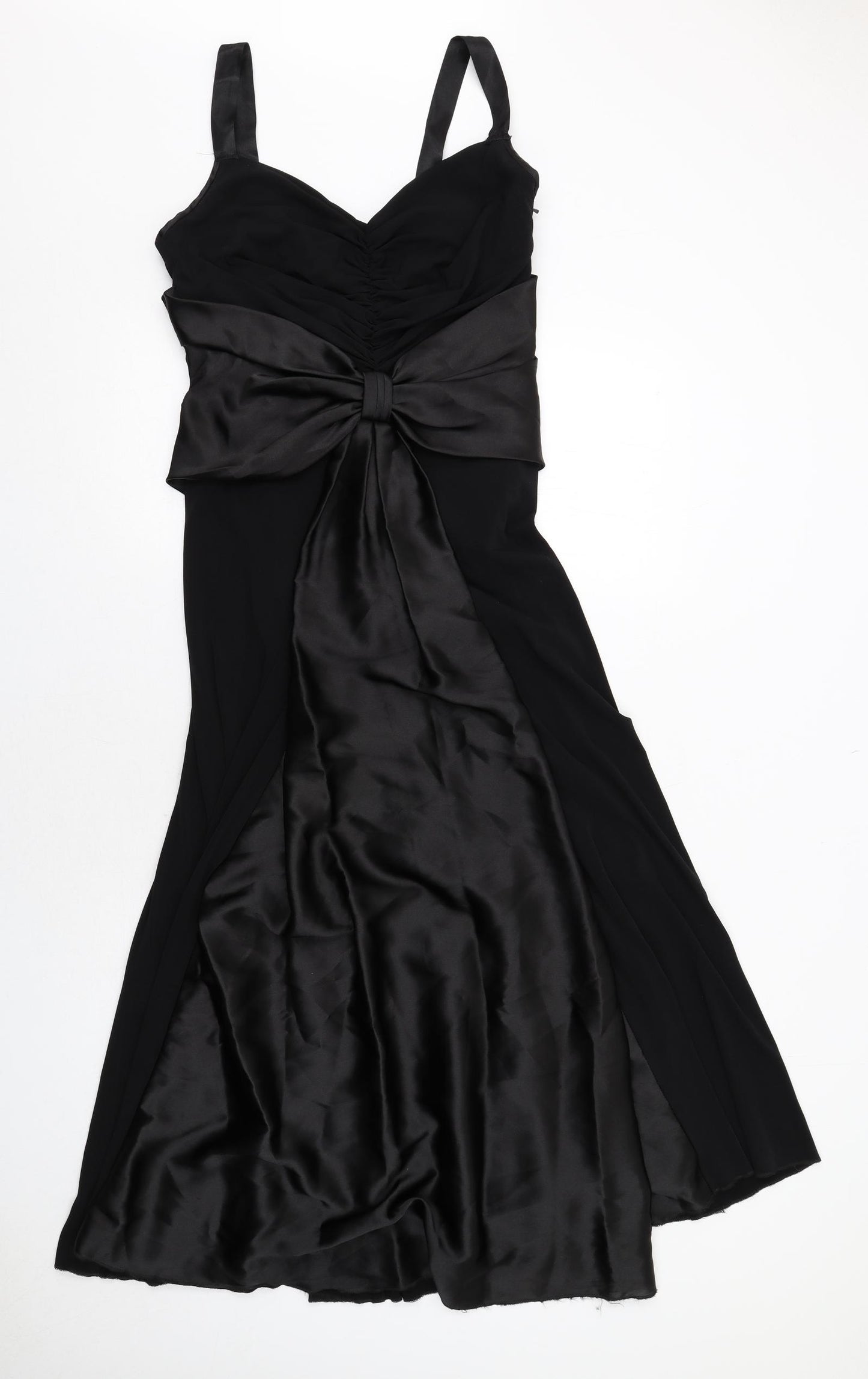 Scott McClintock Womens Black Polyester A-Line Size 12 Sweetheart Zip