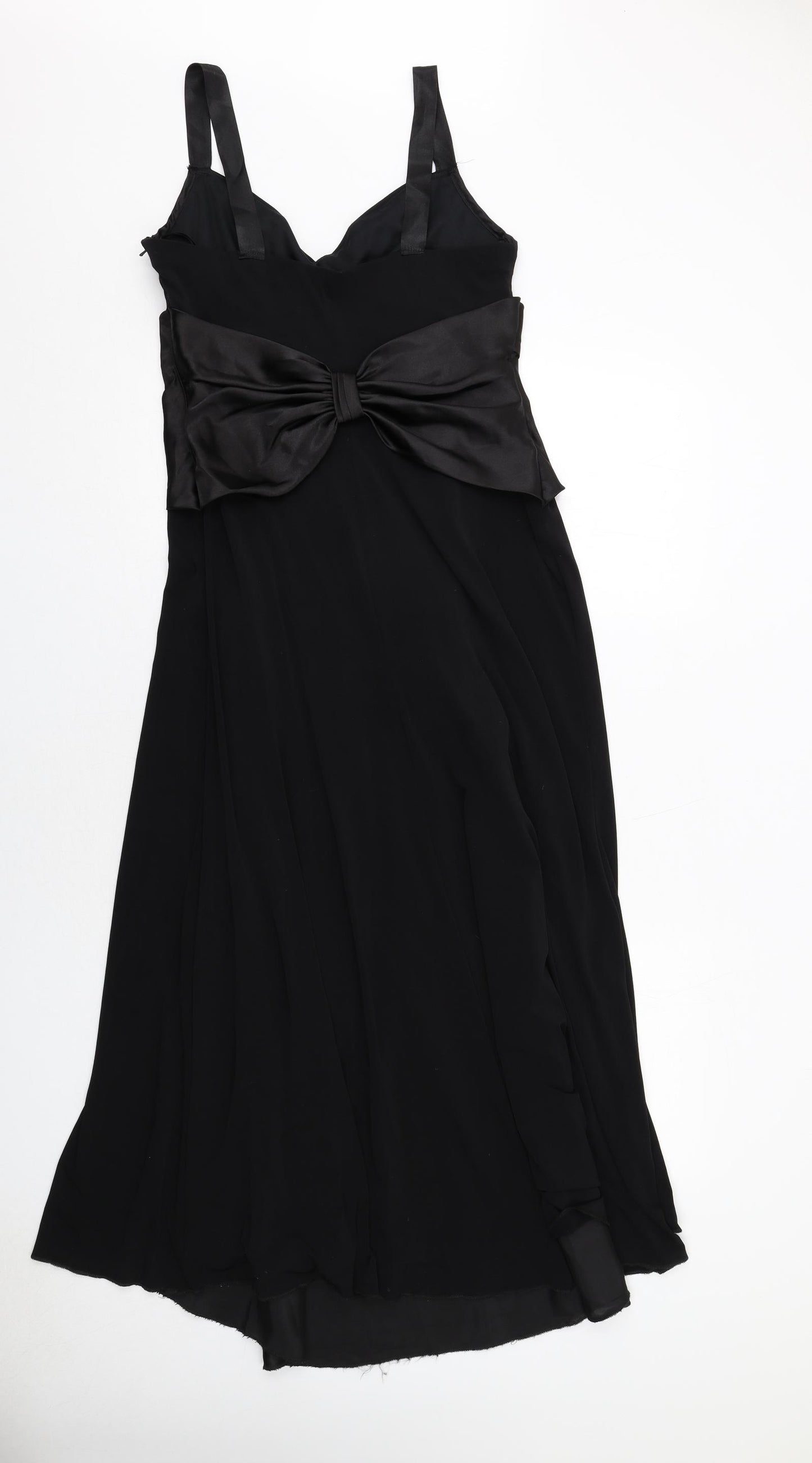 Scott McClintock Womens Black Polyester A-Line Size 12 Sweetheart Zip