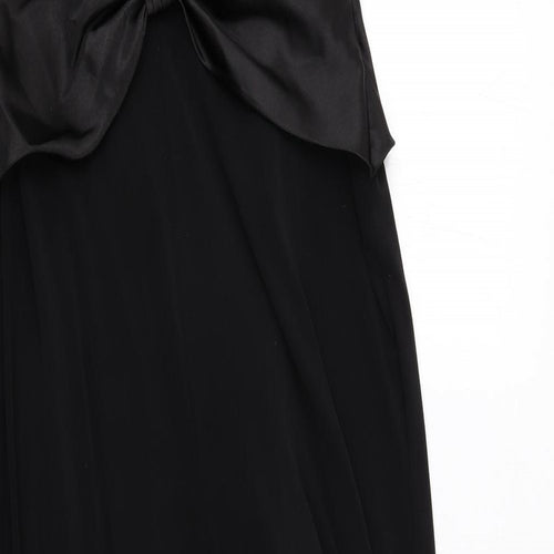 Scott McClintock Womens Black Polyester A-Line Size 12 Sweetheart Zip