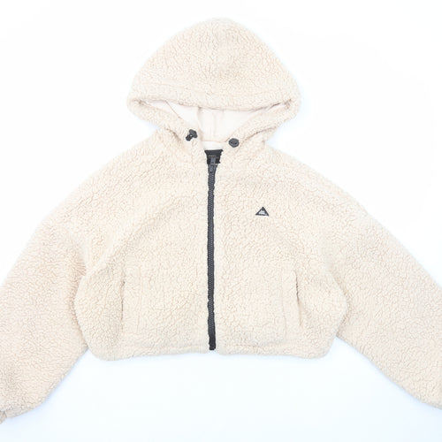 Iets Frans Womens Pink Jacket Size S Zip - Teddy Bear Style