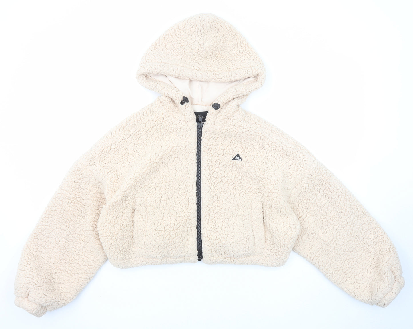 Iets Frans Womens Pink Jacket Size S Zip - Teddy Bear Style