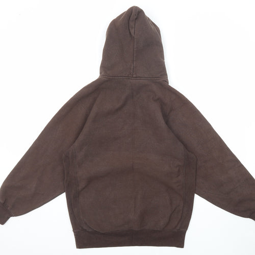 MV Sport Mens Brown Cotton Pullover Hoodie Size S - Wyoming