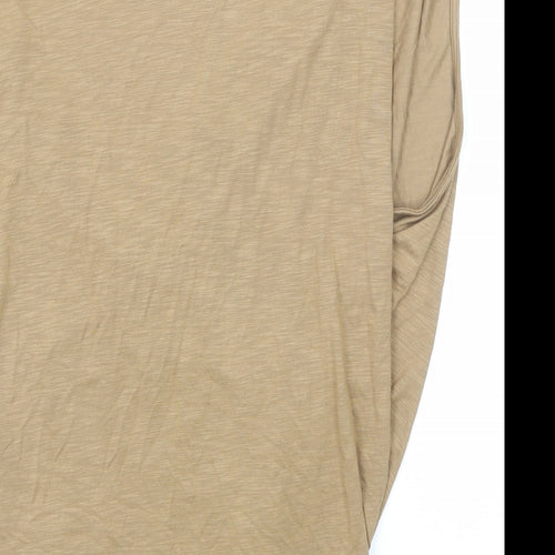 Marks and Spencer Womens Beige Modal Basic Tank Size 24 V-Neck