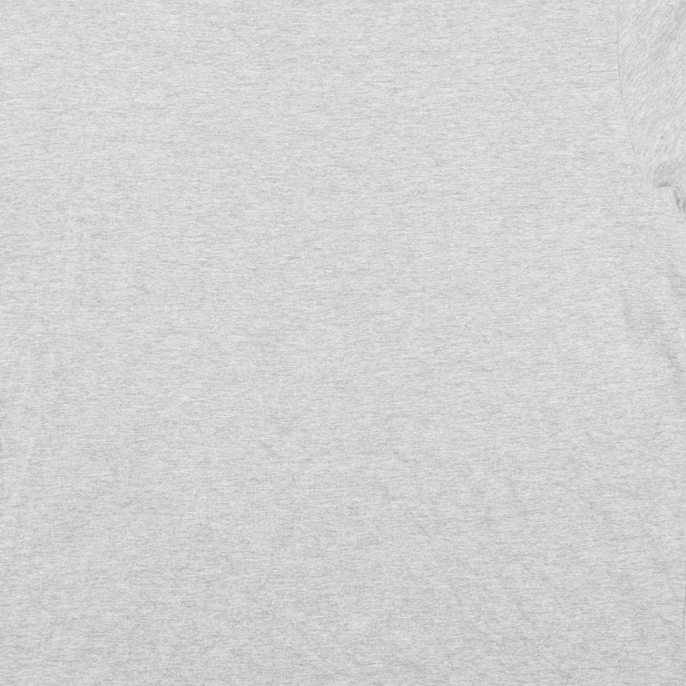 Mountain Warehouse Mens Grey Cotton T-Shirt Size L Round Neck