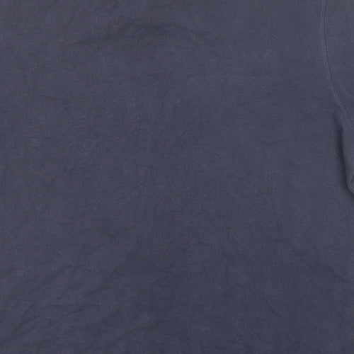 Abercrombie & Fitch Mens Blue Cotton Polo Size 2XL Collared Button