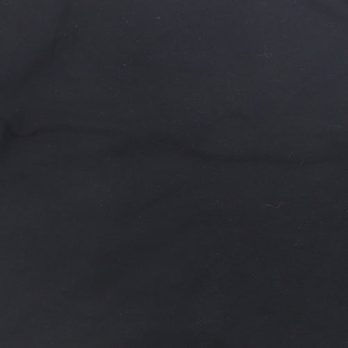 Zara Womens Black Polyester Basic Blouse Size S Scoop Neck - Ruffle Sleeve