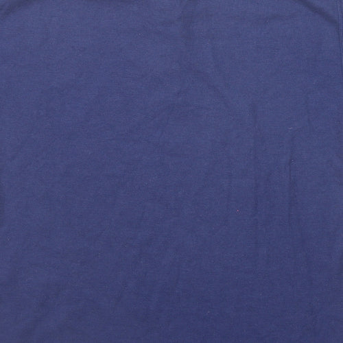 Leisure Classics Mens Blue Polyester Polo Size S Collared Button