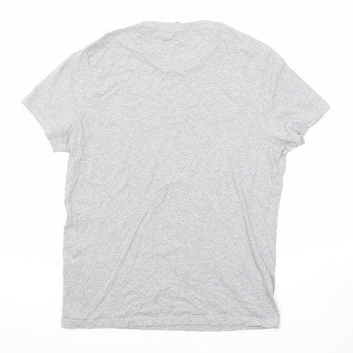 ASOS Womens Grey Cotton Basic T-Shirt Size L Crew Neck
