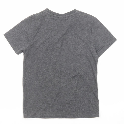 Star Wars Boys Grey Cotton Basic T-Shirt Size 7-8 Years Round Neck Pullover - Future Jed! Just Like Father
