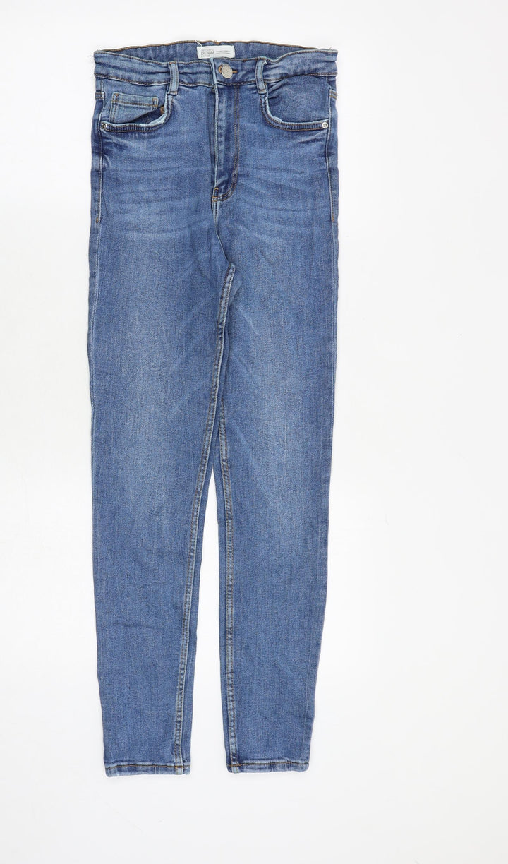 TRF Womens Blue Polyester Skinny Jeans Size 24 in Slim Zip