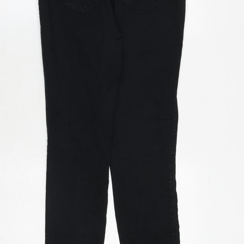 NEXT Womens Black Cotton Jegging Jeans Size 12 Regular Zip