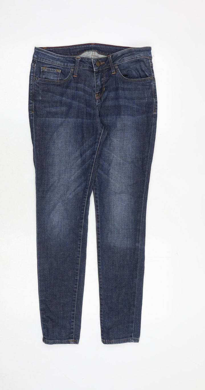 Authentic Brand Womens Blue Cotton Skinny Jeans Size 29 in Regular Zip