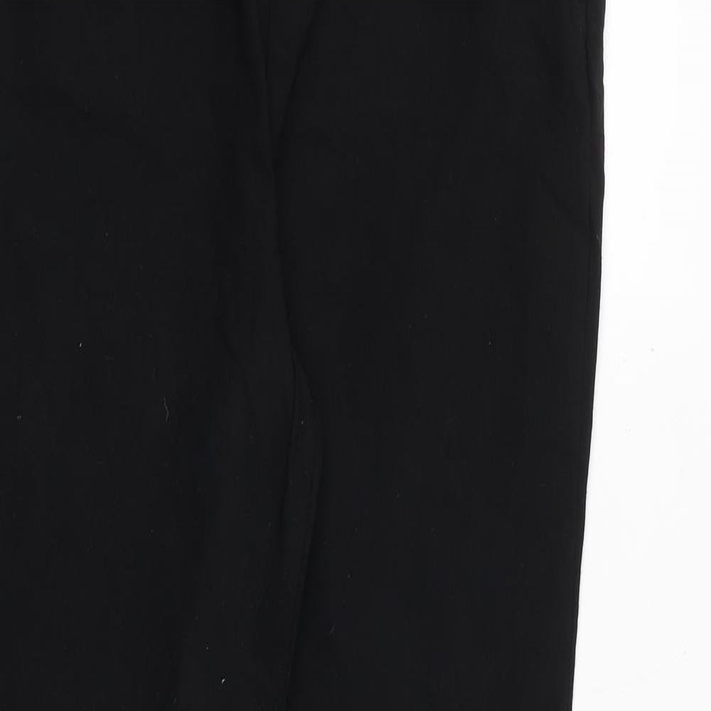Et Vous Womens Black Viscose Trousers Size 14 Regular Zip