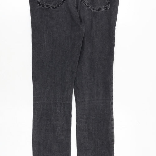 H&M Womens Grey Cotton Skinny Jeans Size 27 in Regular Zip