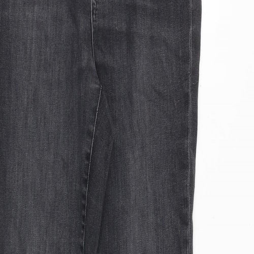H&M Womens Grey Cotton Skinny Jeans Size 27 in Regular Zip