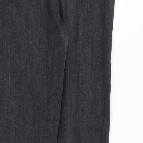 H&M Womens Grey Cotton Skinny Jeans Size 27 in Regular Zip