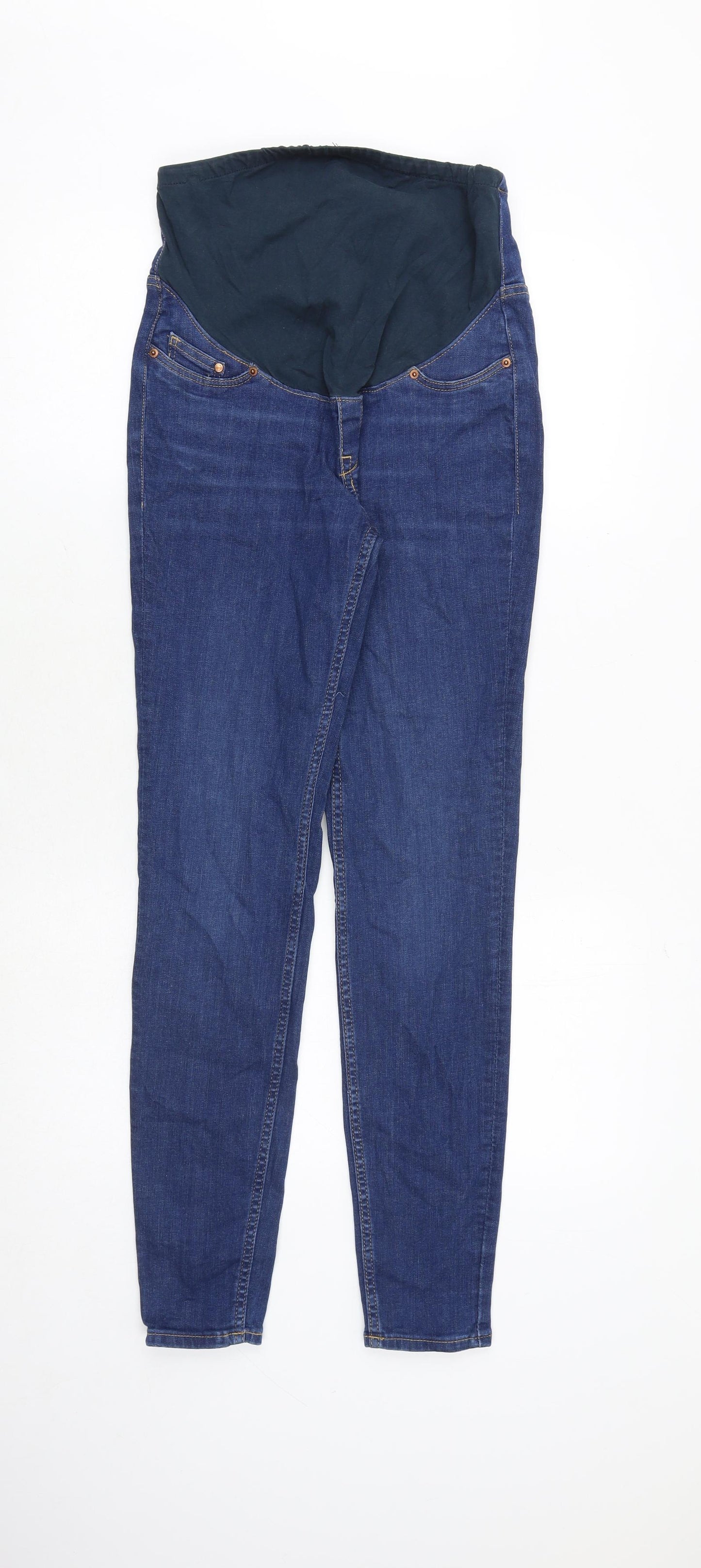 H&M Womens Blue Cotton Skinny Jeans Size S Extra-Slim