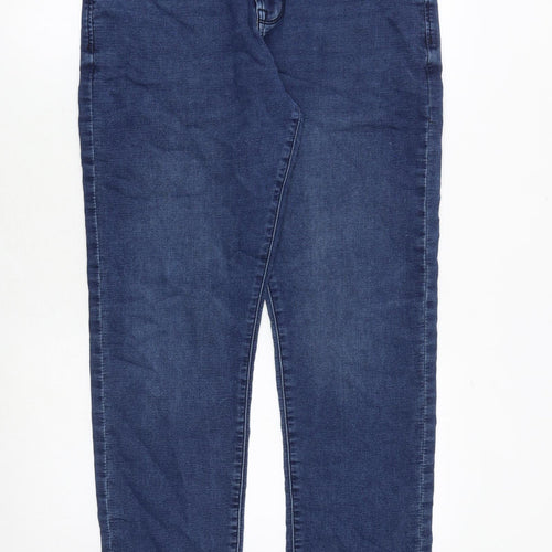 NEXT Mens Blue Cotton Straight Jeans Size 36 in Slim Zip