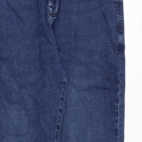 NEXT Mens Blue Cotton Straight Jeans Size 36 in Slim Zip