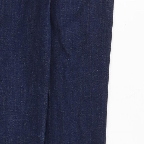 Topshop Womens Blue Cotton Skinny Jeans Size 26 in L30 in Regular Zip