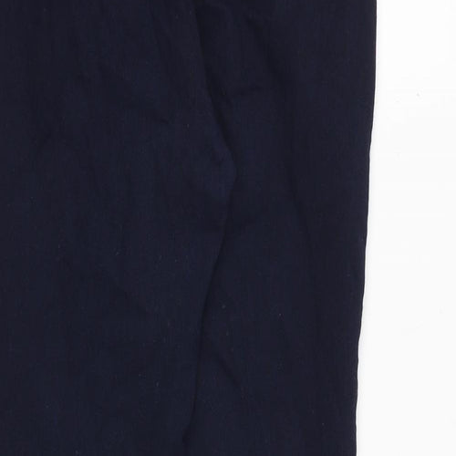 Marks and Spencer Womens Blue Cotton Skinny Jeans Size 12 Regular Zip