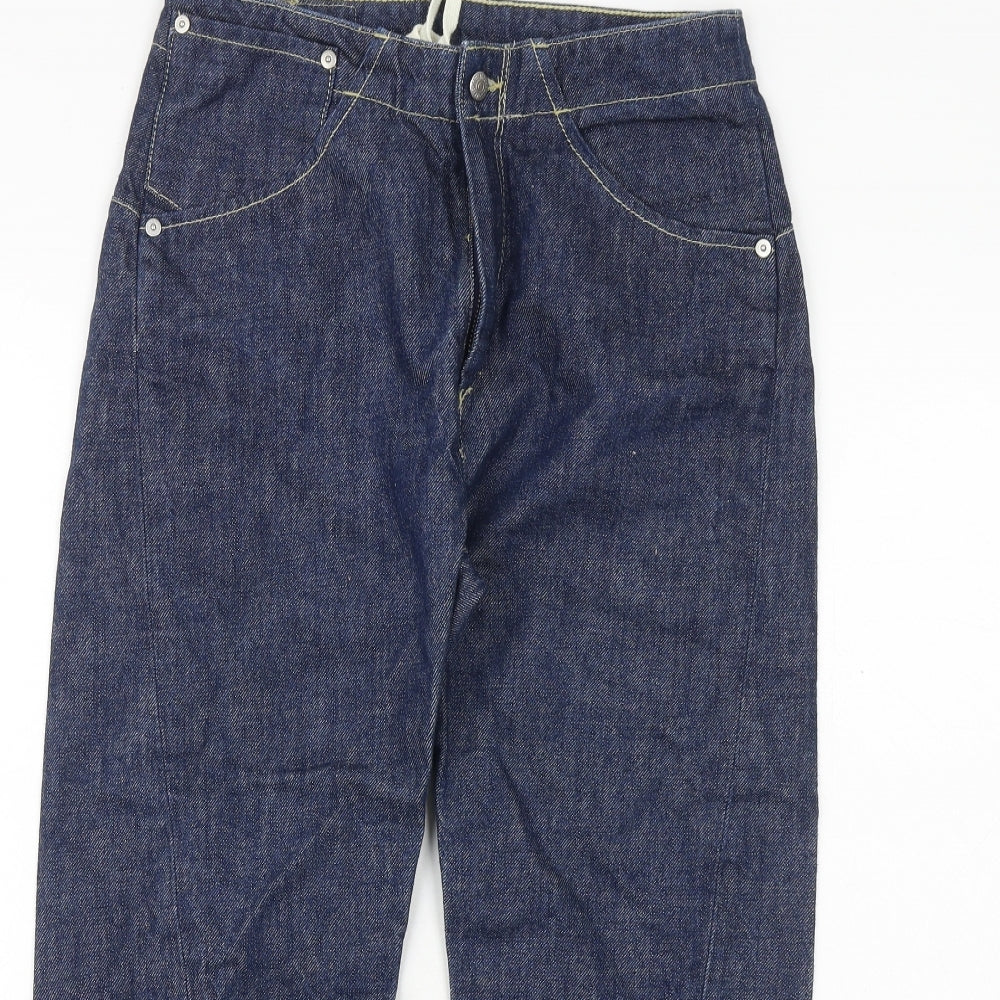 Levi's Womens Blue Cotton Wide-Leg Jeans Size 29 in Regular Zip