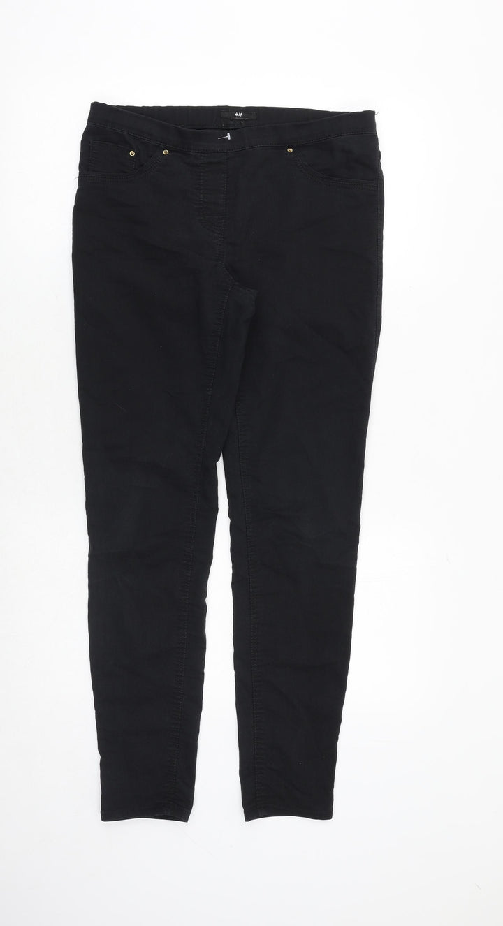 H&M Womens Black Polyester Skinny Jeans Size 31 in Regular