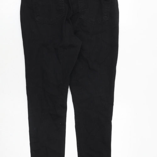 Ralph Lauren Womens Black Cotton Skinny Jeans Size 10 Regular Zip