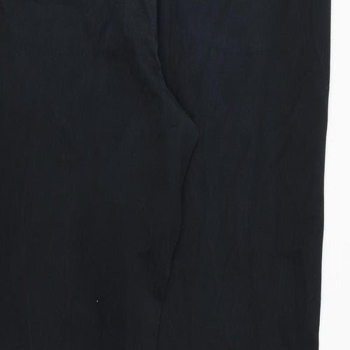 GANT Mens Black Cotton Trousers Size 38 in Regular Zip