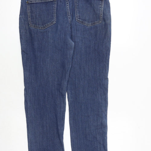 Marks and Spencer Womens Blue Cotton Jegging Jeans Size 12 Regular Button