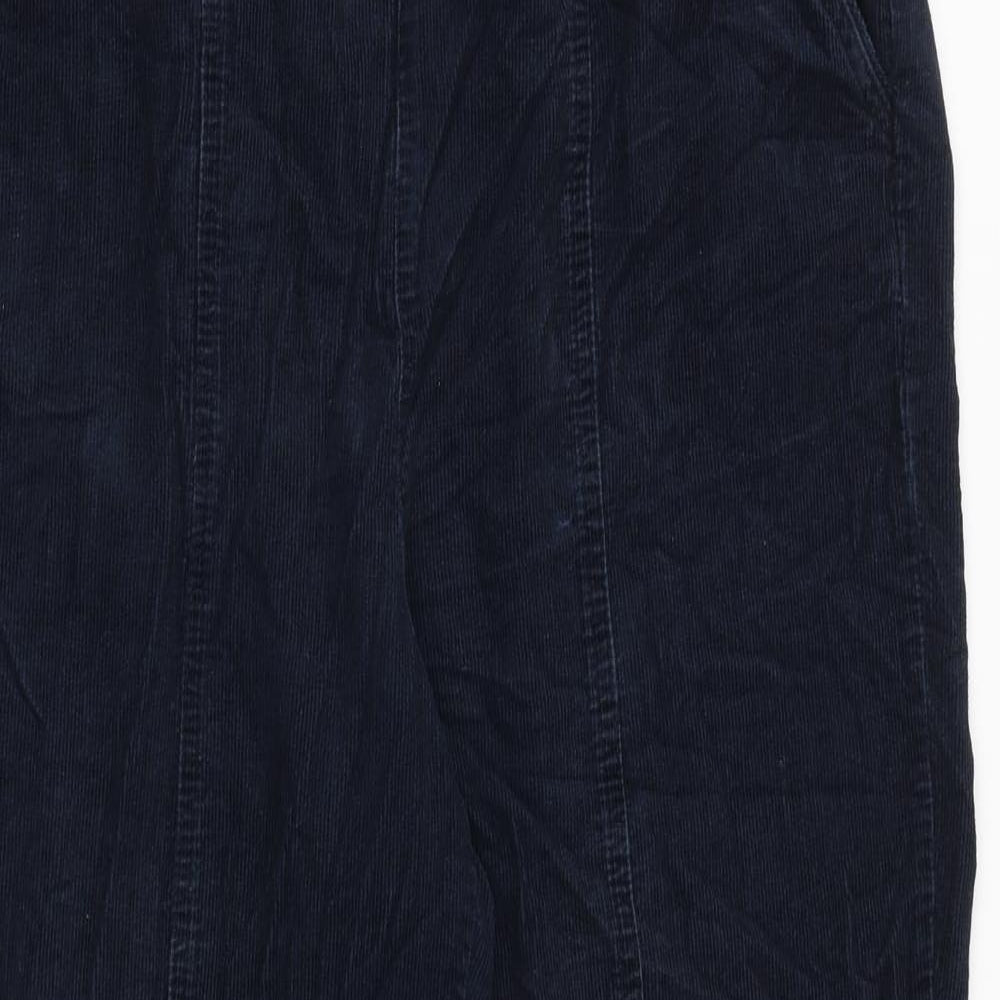 EWM Womens Blue Cotton Trousers Size 16 Regular