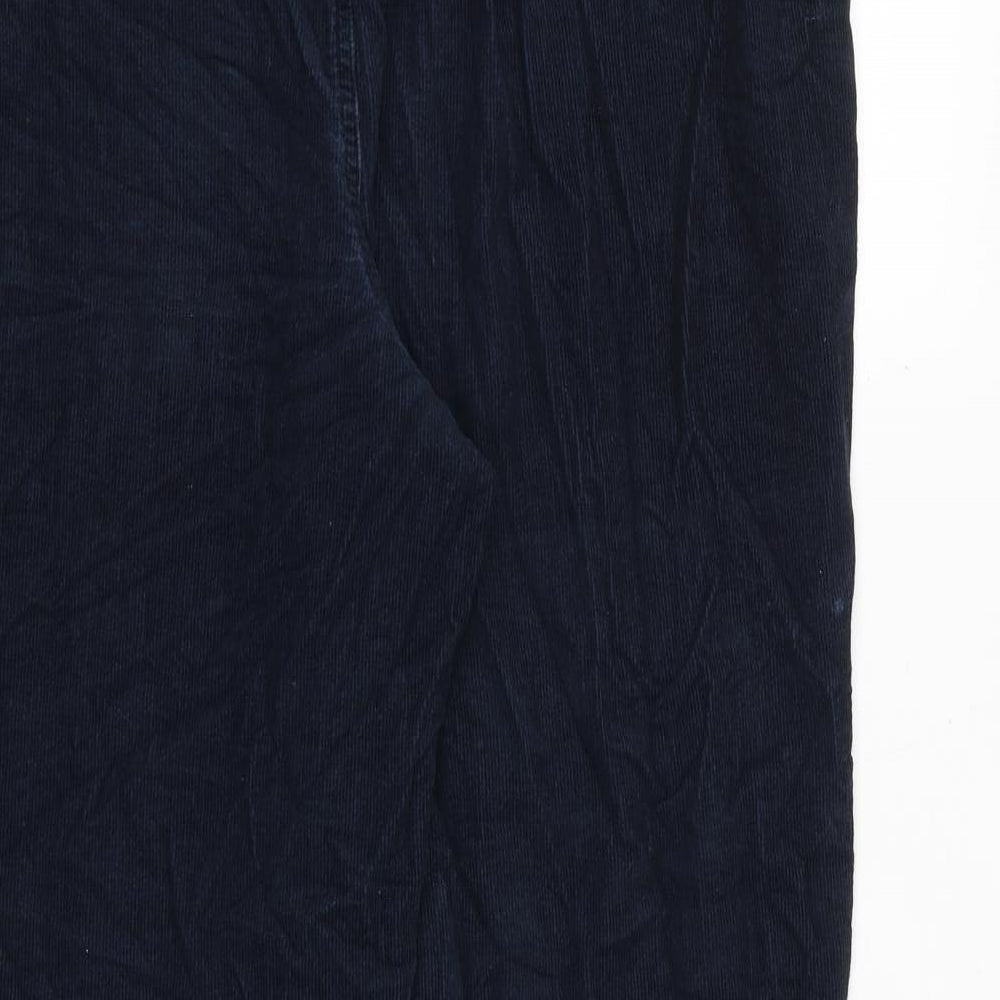 EWM Womens Blue Cotton Trousers Size 16 Regular