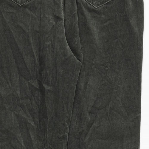 Per Una Womens Green Polyester Trousers Size 36 in Regular Zip