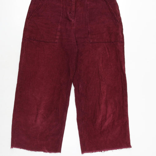 BDG Womens Red Cotton Trousers Size 30 in Regular Zip